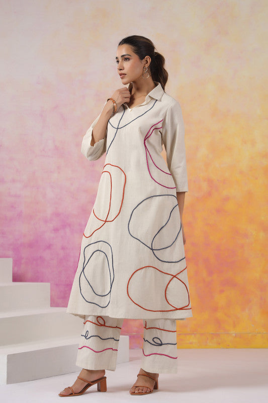 Playful Traces Cotton Flex Co-Ord Set