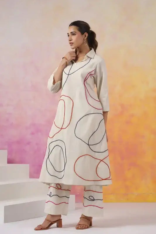 Playful Traces Cotton Flex Co-ord Set