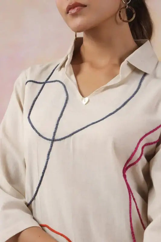 Playful Traces Cotton Flex Co-ord Set