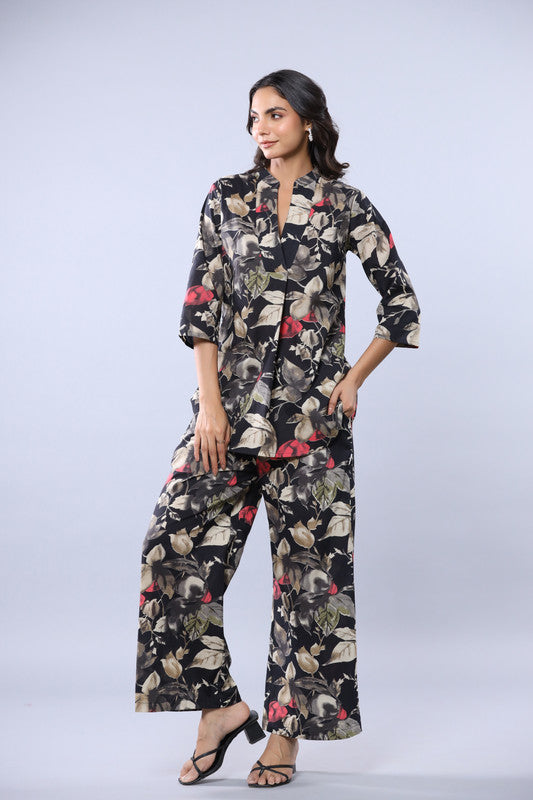 Autumn Whisper Cotton Printed Co-ord Set