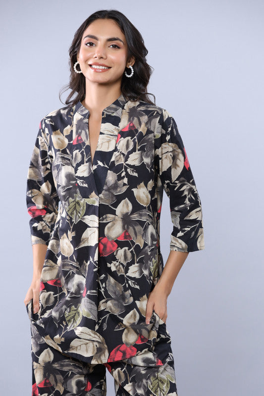 Autumn Whisper Cotton Printed Co-ord Set