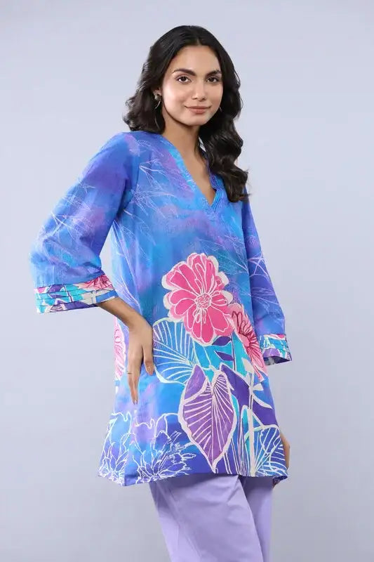 Lavender Garden Cotton Top