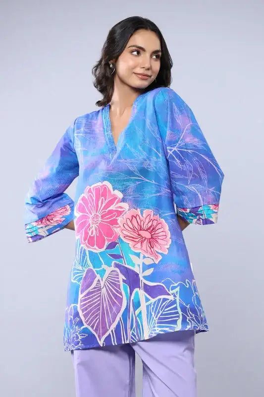Lavender Garden Cotton Top