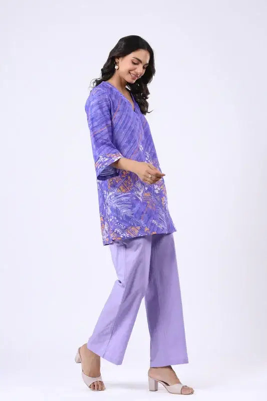 Midnight Orchid Cotton Co-ord Set