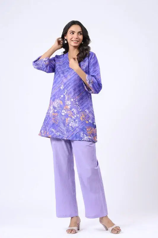 Midnight Orchid Cotton Co-ord Set