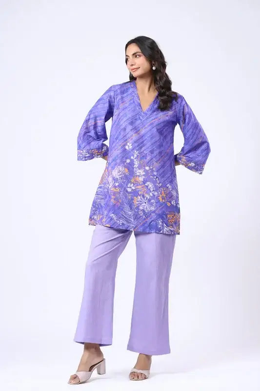 Midnight Orchid Cotton Co-ord Set