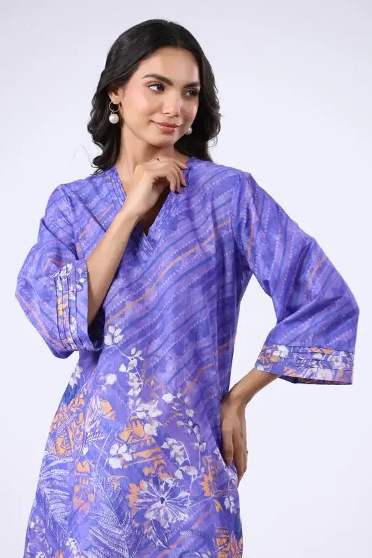 Midnight Orchid Cotton Co-ord Set