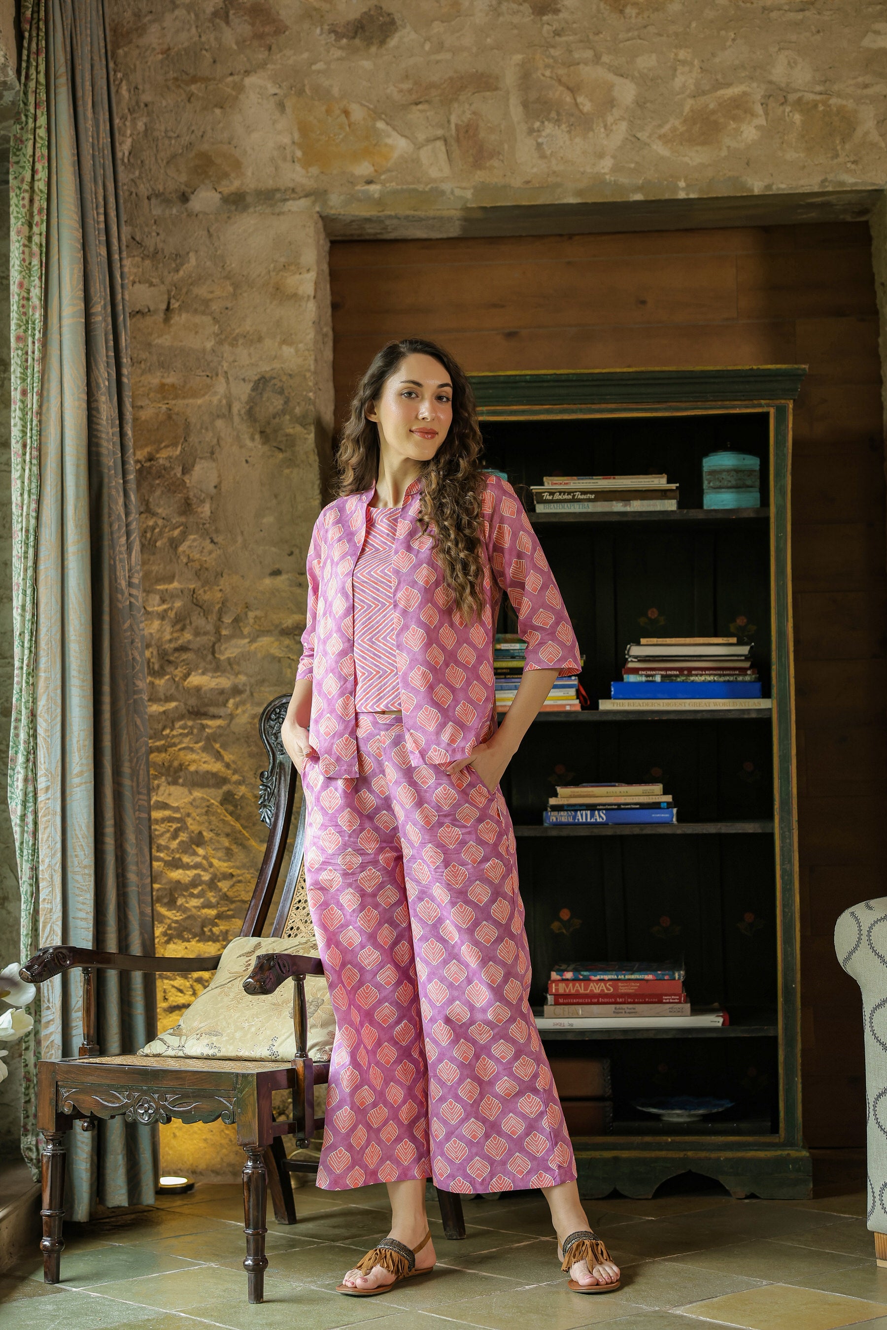 Mimosa Delight Three Piece Cotton Set