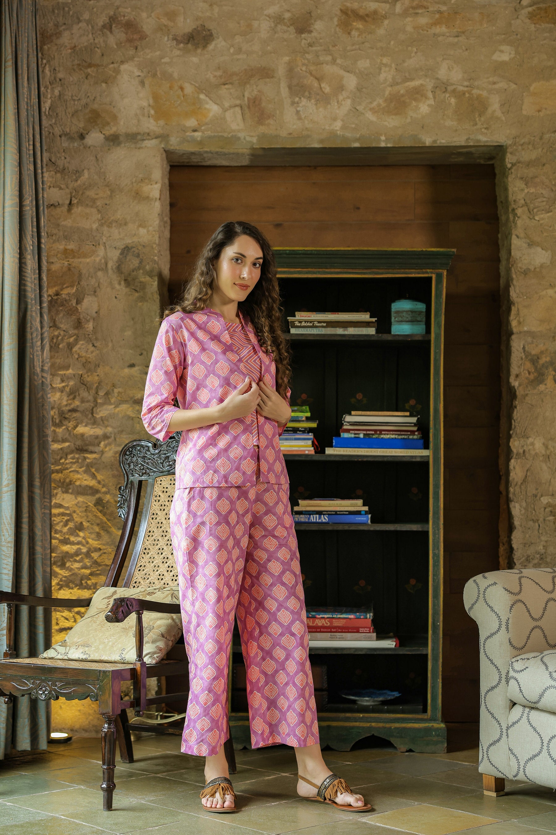 Mimosa Delight Three Piece Cotton Set