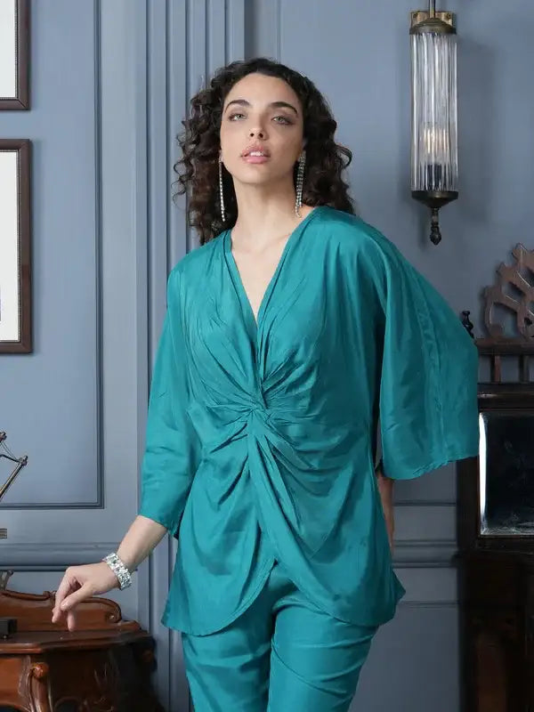 Jade Spritz Russian Silk Co-ord Set
