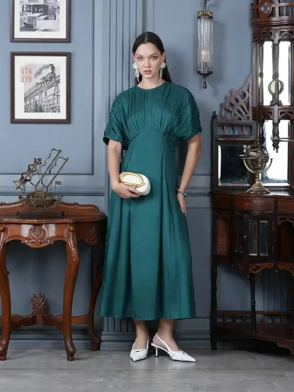 Absinthe Green Affair Russian Silk Dress Absinthe Green Affair Russian Silk Dress