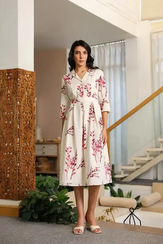 Ivory Ember Savanna Safari Cotton Flex Dress