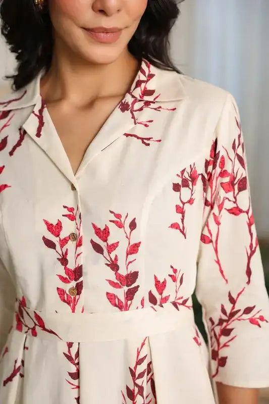 Ivory Ember Savanna Safari Cotton Flex Dress