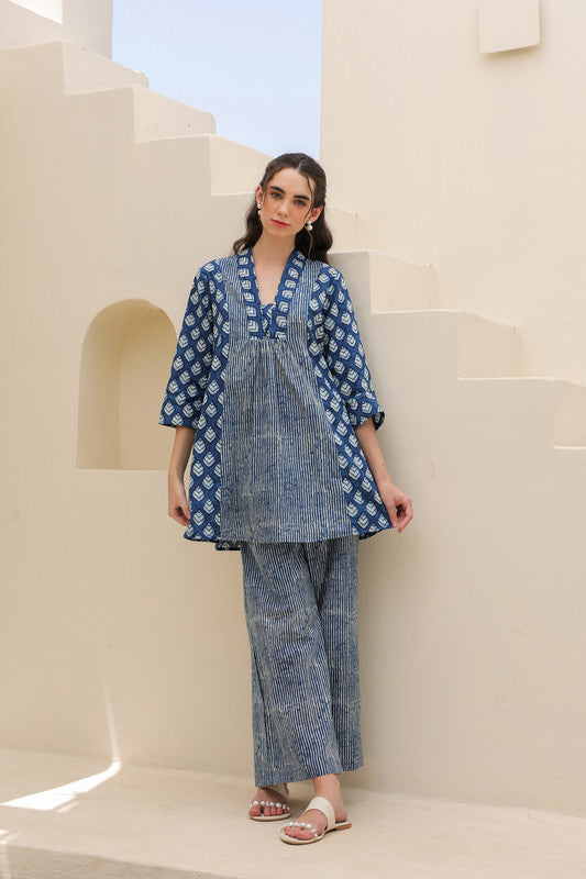 Sailing Blue Cotton Co-ord Set