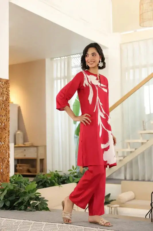 Crimson Grace Russian Silk Co-ord Set