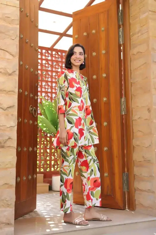 Fruitful Bloom Cotton Co-ord Set