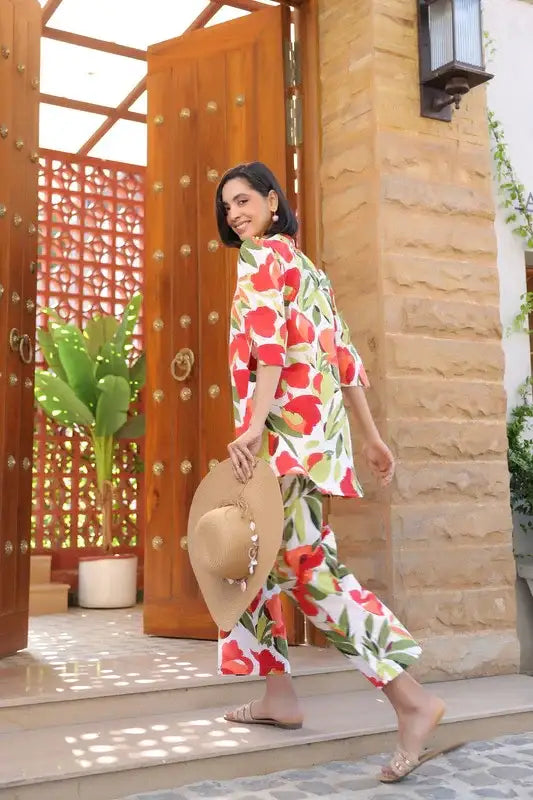 Fruitful Bloom Cotton Co-ord Set