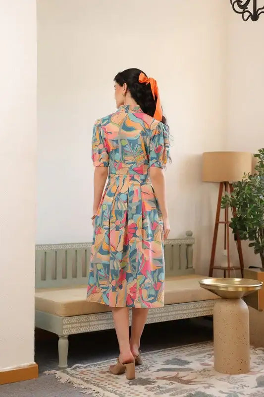 Meadow Bloom Vintage Cotton Dress
