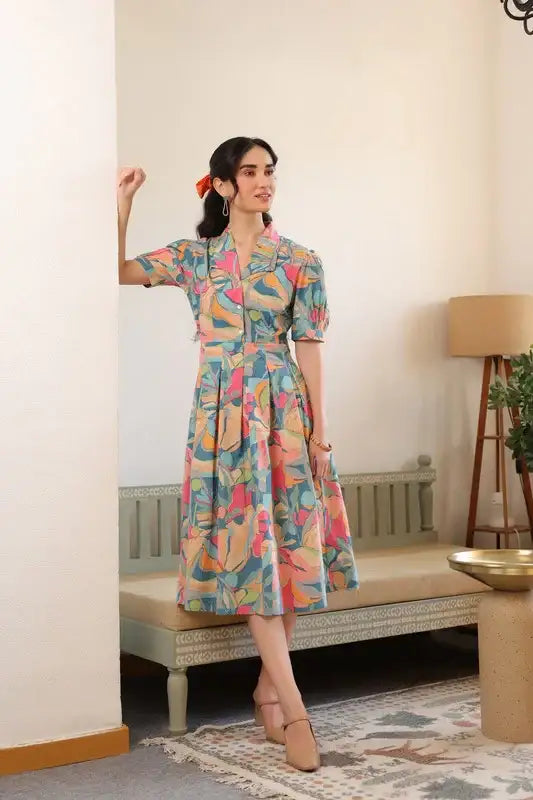Meadow Bloom Vintage Cotton Dress