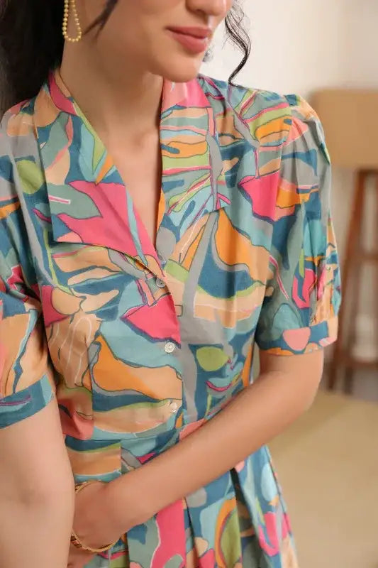 Meadow Bloom Vintage Cotton Dress