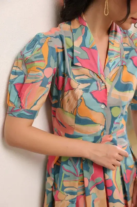 Meadow Bloom Vintage Cotton Dress
