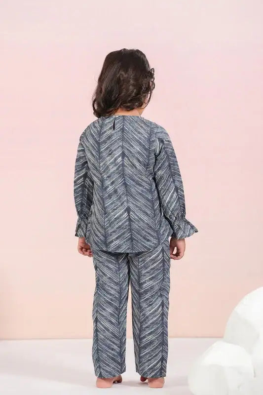 Azure Harmony Cotton Co-ord Set