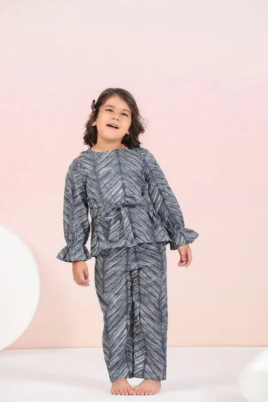 Azure Harmony Cotton Co-ord Set