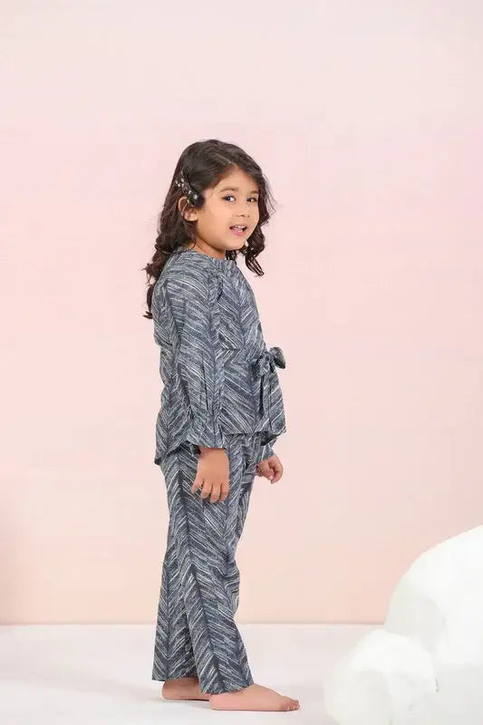 Azure Harmony Cotton Co-ord Set