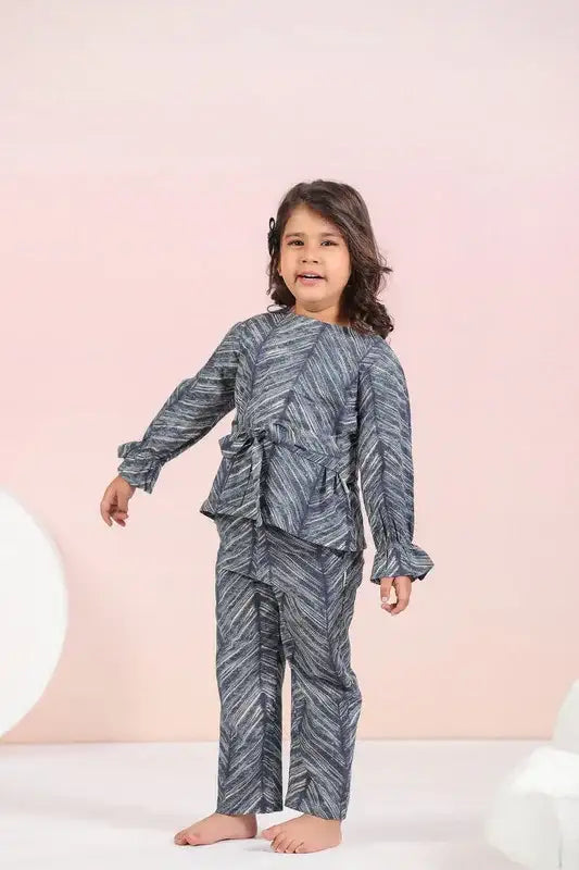 Azure Harmony Cotton Co-ord Set