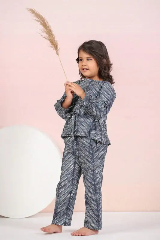 Azure Harmony Cotton Co-ord Set