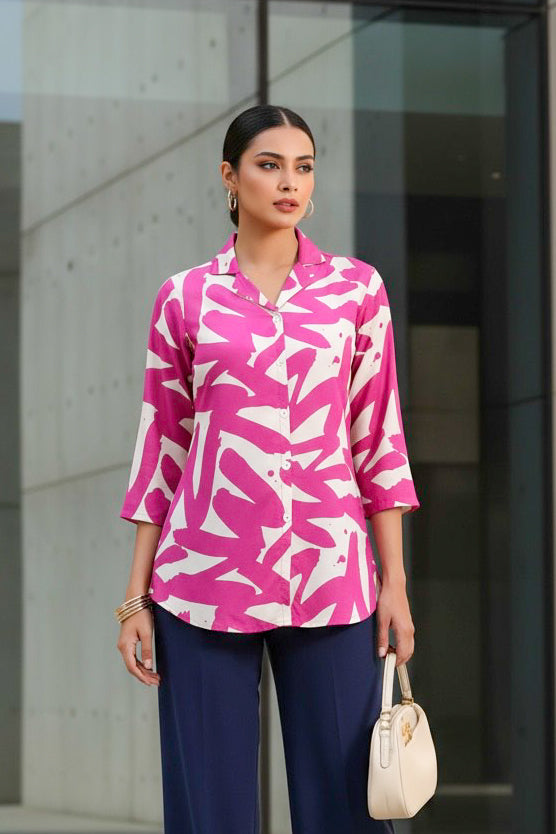 Pink Flair Russian Silk Top