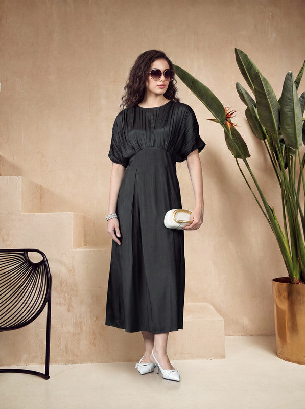 Midnight Grace Russian Silk Dress