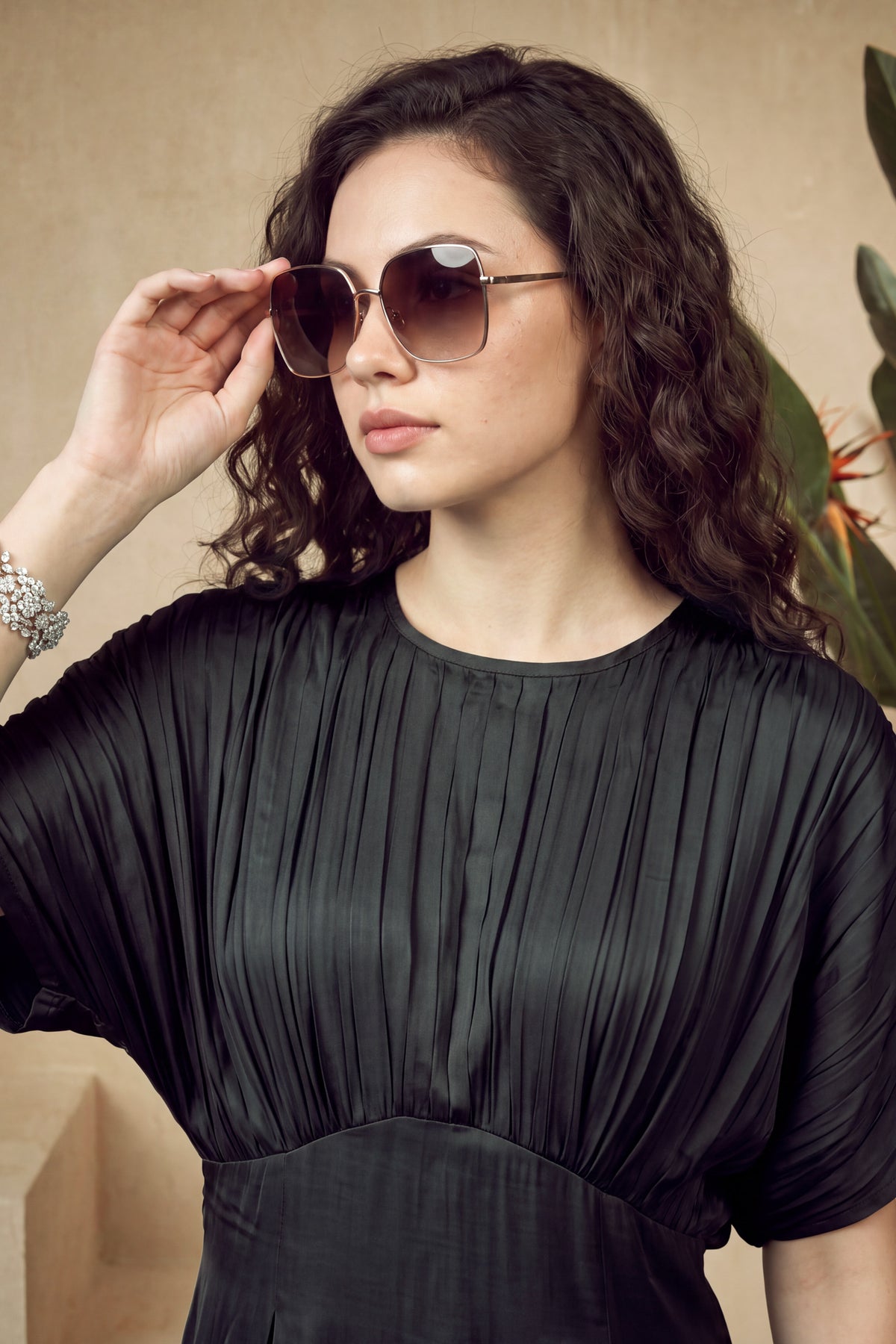 Midnight Grace Russian Silk Dress