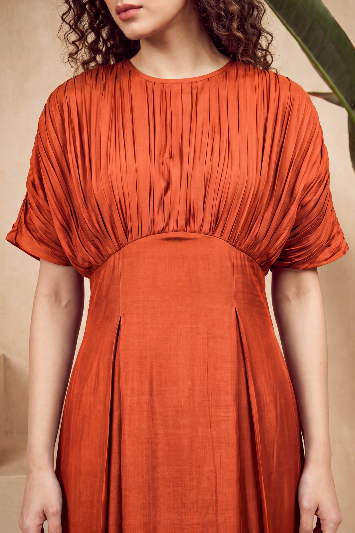 Sunset Bloom Russian Silk Dress