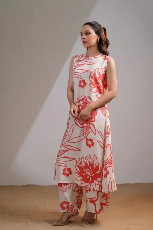 Roseleaf Serenity Russian Silk Co-ord Set