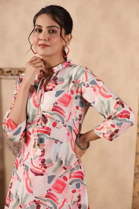 Rose Mist Russian Silk Co-ord Set