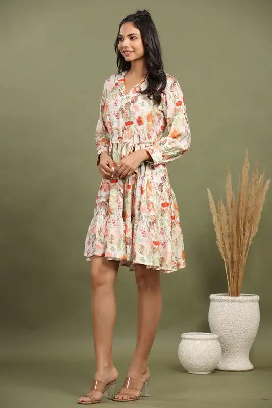 Blossom Breeze Russian Silk Dress