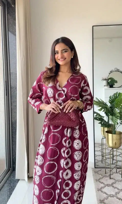 Rustic Rose Cotton Dress