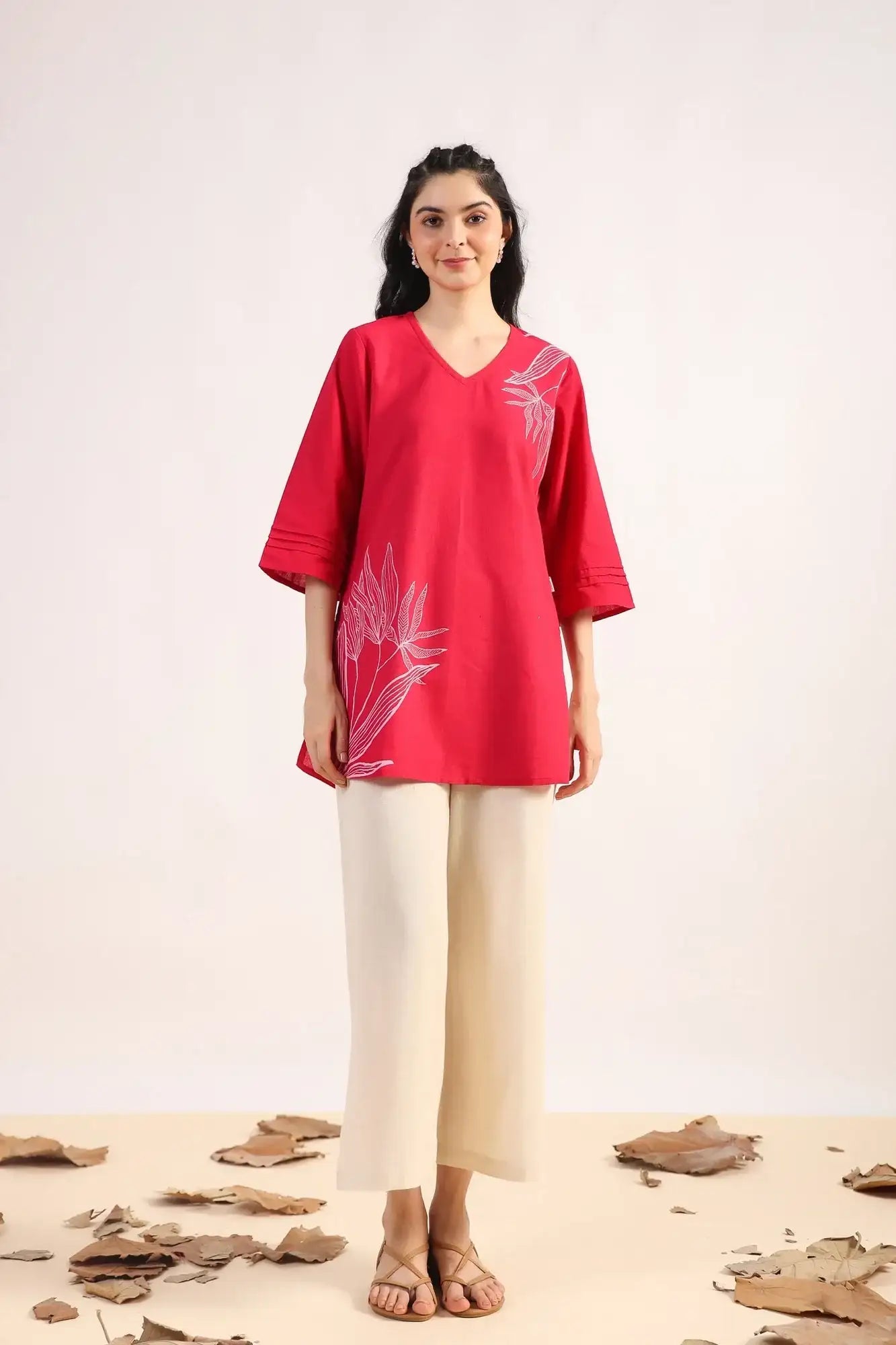 Urban Grace On Pink Cotton Flex Top