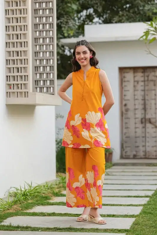 Evening Radiance Cotton Co-ord Set