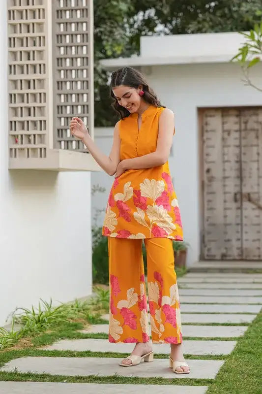 Evening Radiance Cotton Co-ord Set