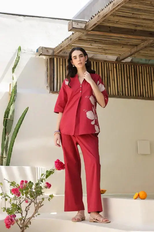 Rosewood Cotton Co-ord Set