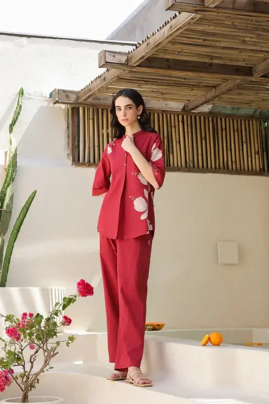 Rosewood Cotton Co-ord Set