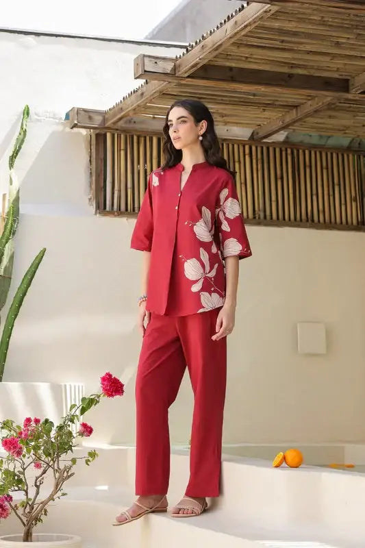 Rosewood Cotton Co-ord Set