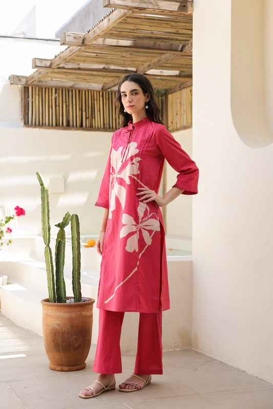 Desert Rose Pink Cotton Co-ord Set