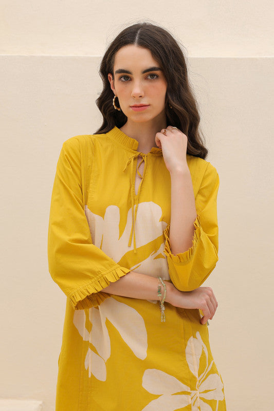 Golden Whirl Cotton Co-ord Set