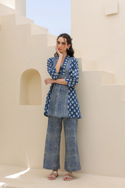 Sailing Blue Cotton Co-ord Set