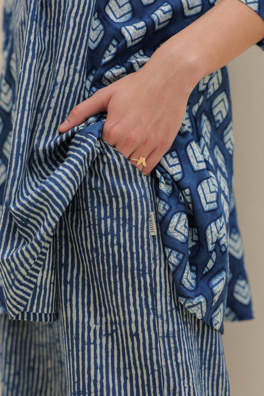 Sailing Blue Cotton Co-ord Set
