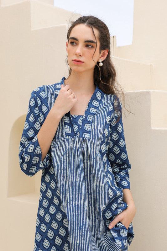 Sailing Blue Cotton Co-ord Set