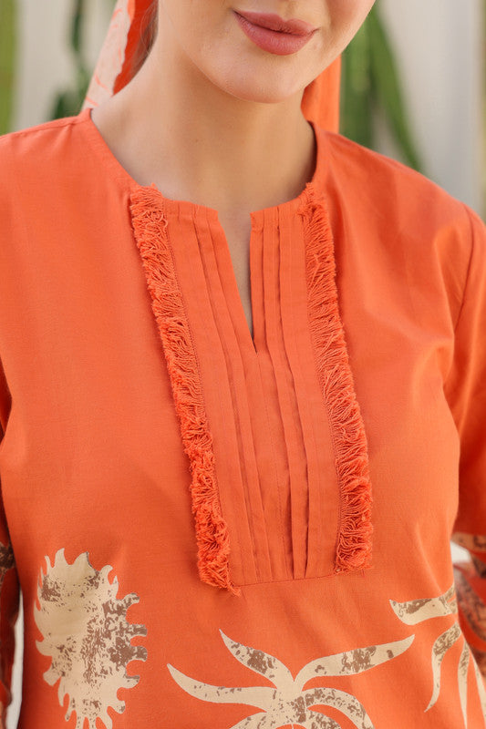 Sun-Kissed Tropical Mist Cotton Co-ord Set